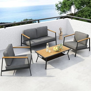 Aero 4-Piece Aluminum Patio Set