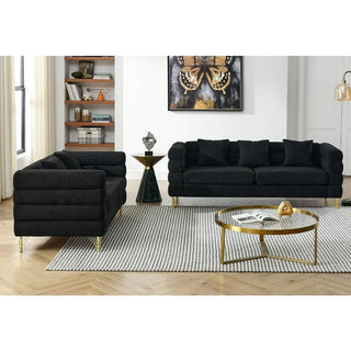 Boucle Couch with Loveseat and 3 Seater