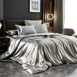 Luxury Satin Slik Duvet Cover Bedding Set