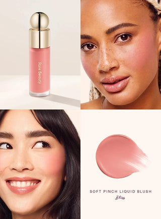 Soft Pinch Liquid Blush, Lightweight Silky Liquid Blush with Smooth Glide-On Application, Long-Lasting Matte & Dewy Finish Options for Natural Flush Makeup