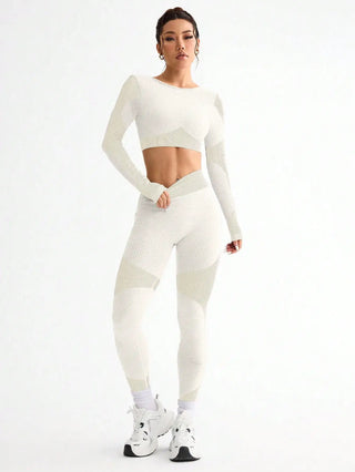 OVESPORT Seamless 2-Piece Sports Yoga Suit