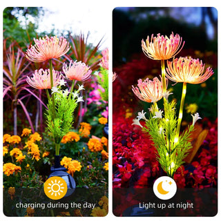 1 or 2 Piece Solar Spider Lily Garden Lights