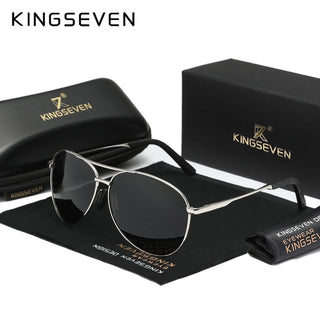 KINGSEVEN Men’s Polarized Sunglasses – UV400 Classic Pilot Eyewear