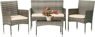 Solana 4-Piece Wicker Patio Set