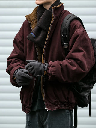 Vintage Polar Fleece Jacket – Men’s Thick Winter Warm Coat