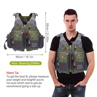 Lixada Outdoor Fishing Vest – Multifunctional Life Jacket with Storage & Safety Features