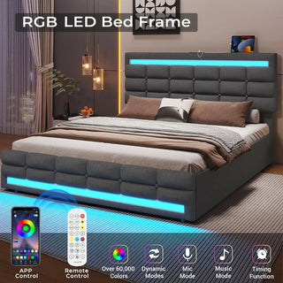 Lumeva LED Storage Bed