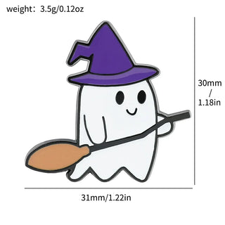 Halloween Ghost Brooch Pins – Fun & Festive Accessories