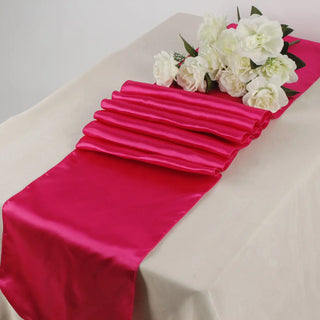 Satin Banquet Table Runners 12x108in