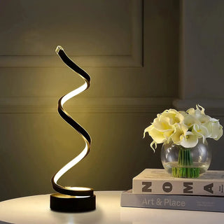 Spiral Glow LED Table Lamp