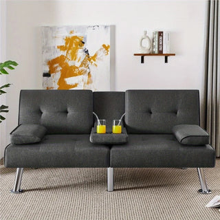 Compact Convertible Futon Sofa Bed