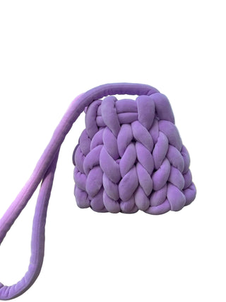 Hand-Braided Plush Crossbody Bag | Cozy Weave Design