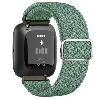 Elastic Braided Loop Band for Fitbit Versa 1/2/Lite – Adjustable Replacement Strap
