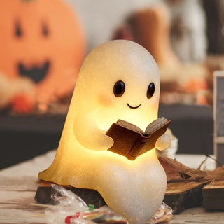 LED Ghost Reading Book Lamp – Cute Halloween Ghost Night Light