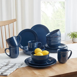 Lustrous Stoneware 16-Piece Dinnerware Set