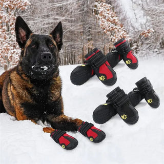 4pcs/set Reflective, Anti-slip Dog Booties