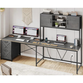 FlexiStorage L-Shaped Desk with Fabric Drawers