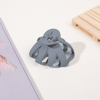 9-Piece Frosted Octopus Hair Clip Set – Matte Finish, Elegant & Cute Claw Clips