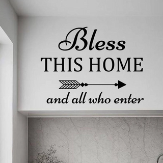 Bless This Home And All Who Enter Wall Sticker